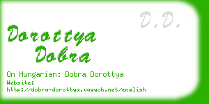 dorottya dobra business card